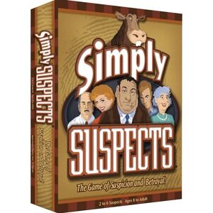 Simply Suspects the game of Suspicion and betrayal Board Game - NEW SEALED